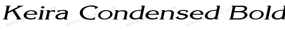 Keira Condensed Bold Italic字体转换